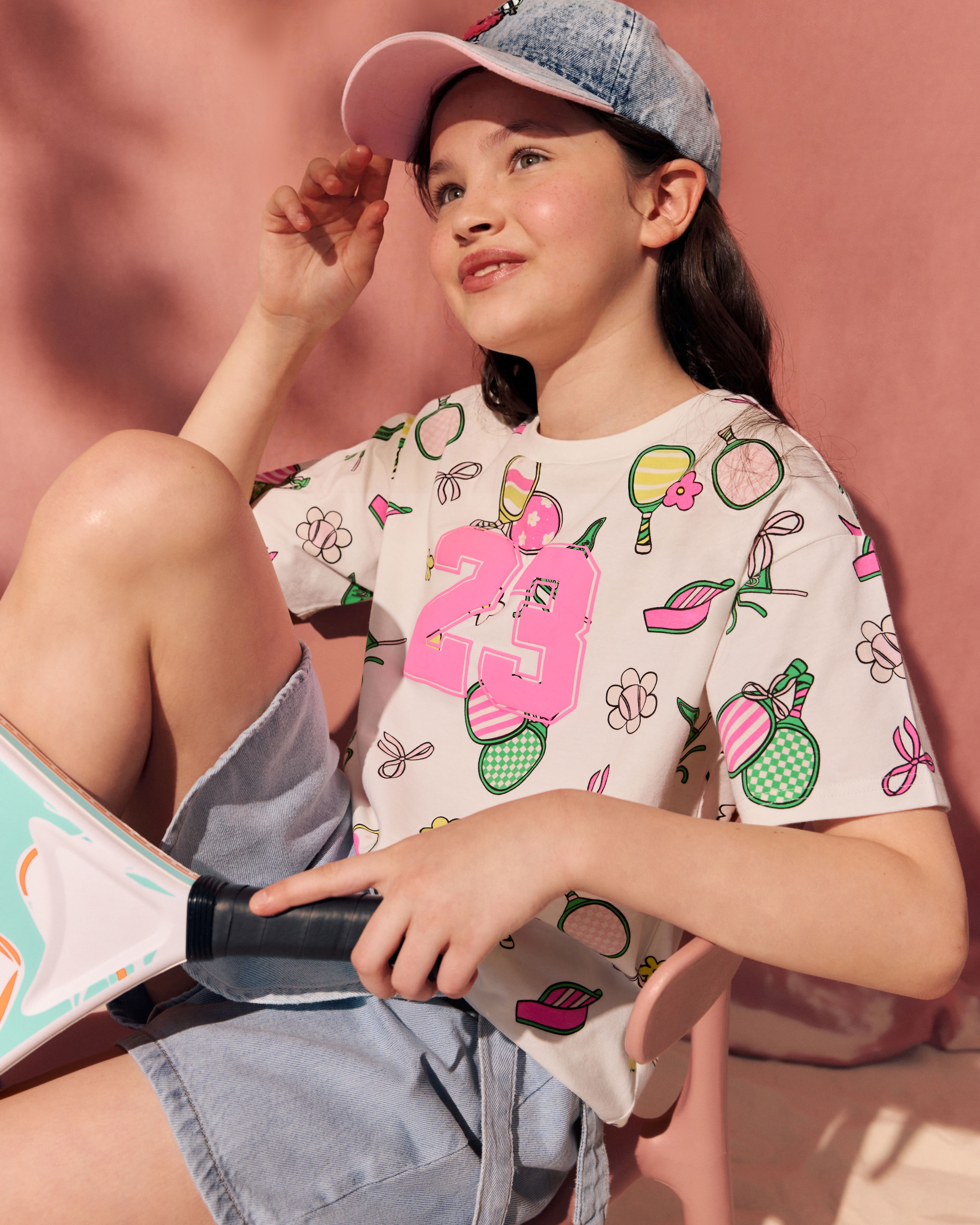 Изображение товара Футболка Futurino Fashion 146 - яркий принт, хлопок