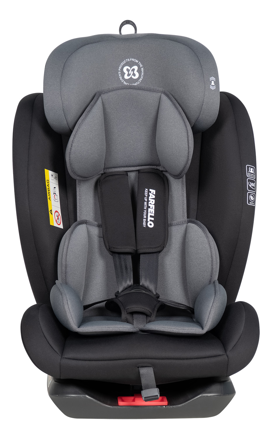 Автокресло Farfello Le 5 Isofix 0+/1/2/3 (0-36 кг) серый - фото 12
