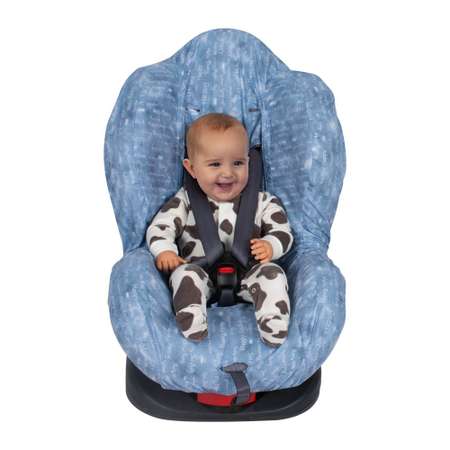 Чехол для автокресла SEVIBEBE из 100% хлопка синий