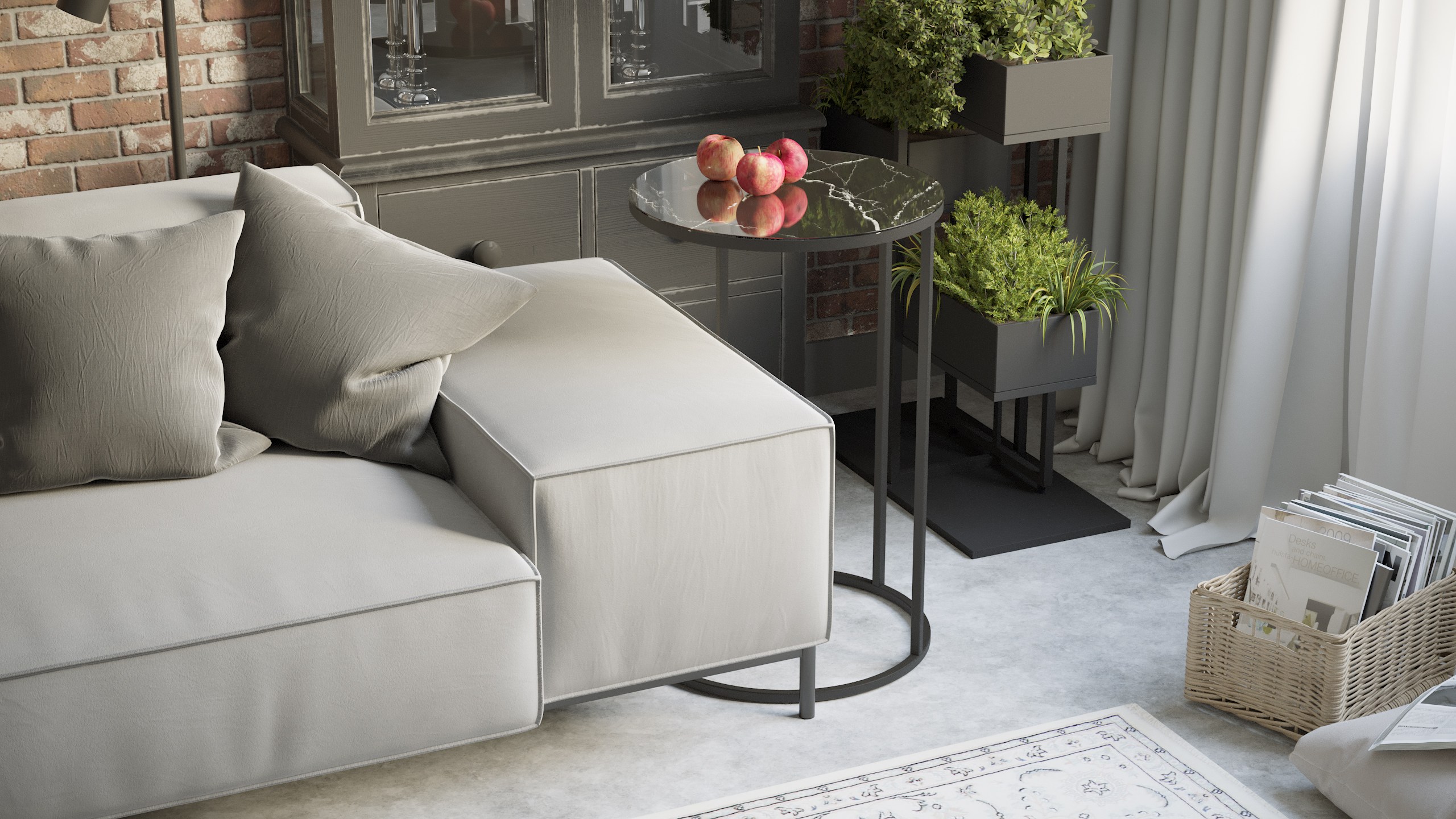 Стол придиванный КАЛИФОРНИЯ МЕБЕЛЬ Остин УФ Неро - фото 5