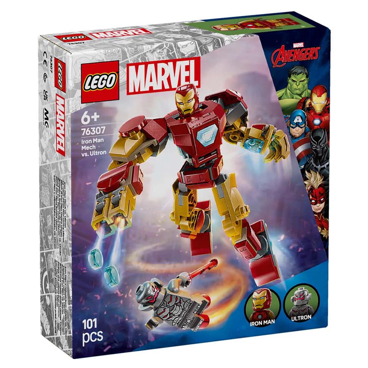 Конструктор LEGO Marvel Super Heroes Робот Железного Человека 101 дет. - фото 6