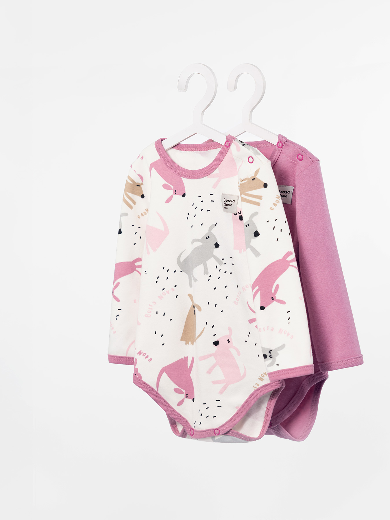 Изображение товара Комплект 2 боди для малыша Bossa Nova 56 с длинным рукавом Изображение товара Комплект 2 боди для малыша Bossa Nova 56 с длинным рукавом