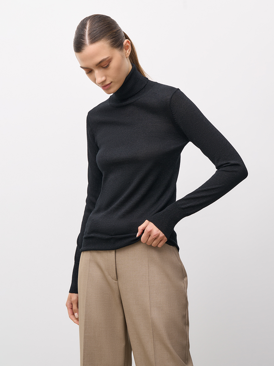 Водолазка Baon B2223505/BLACK - фото 3