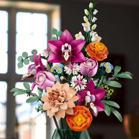 Конструктор LEGO Botanicals Букет розовых цветов блочный