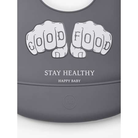 Нагрудник Happy Baby пластик