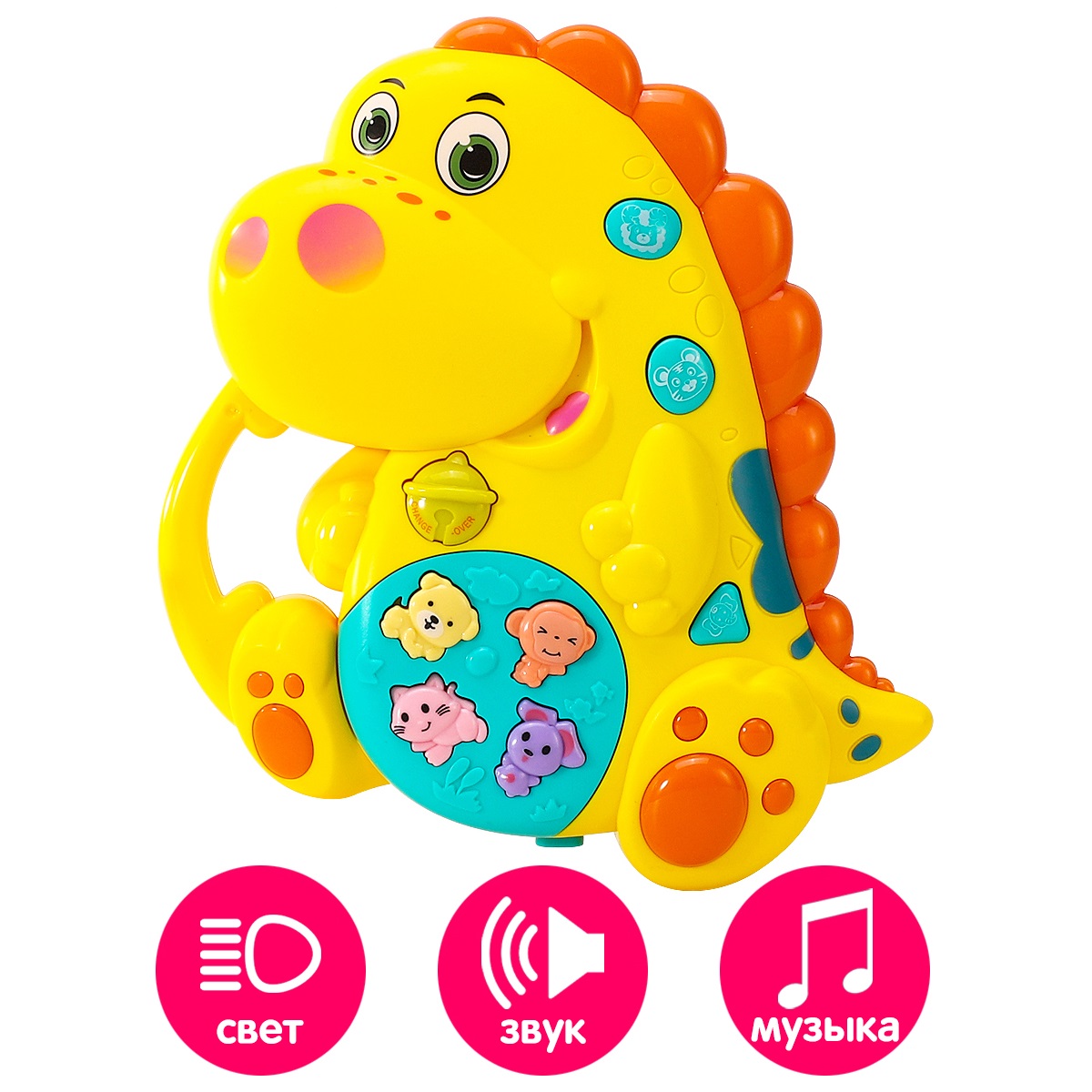 Игрушка музыкальная Mioshi Добрый динозаврик пианино - фото 1