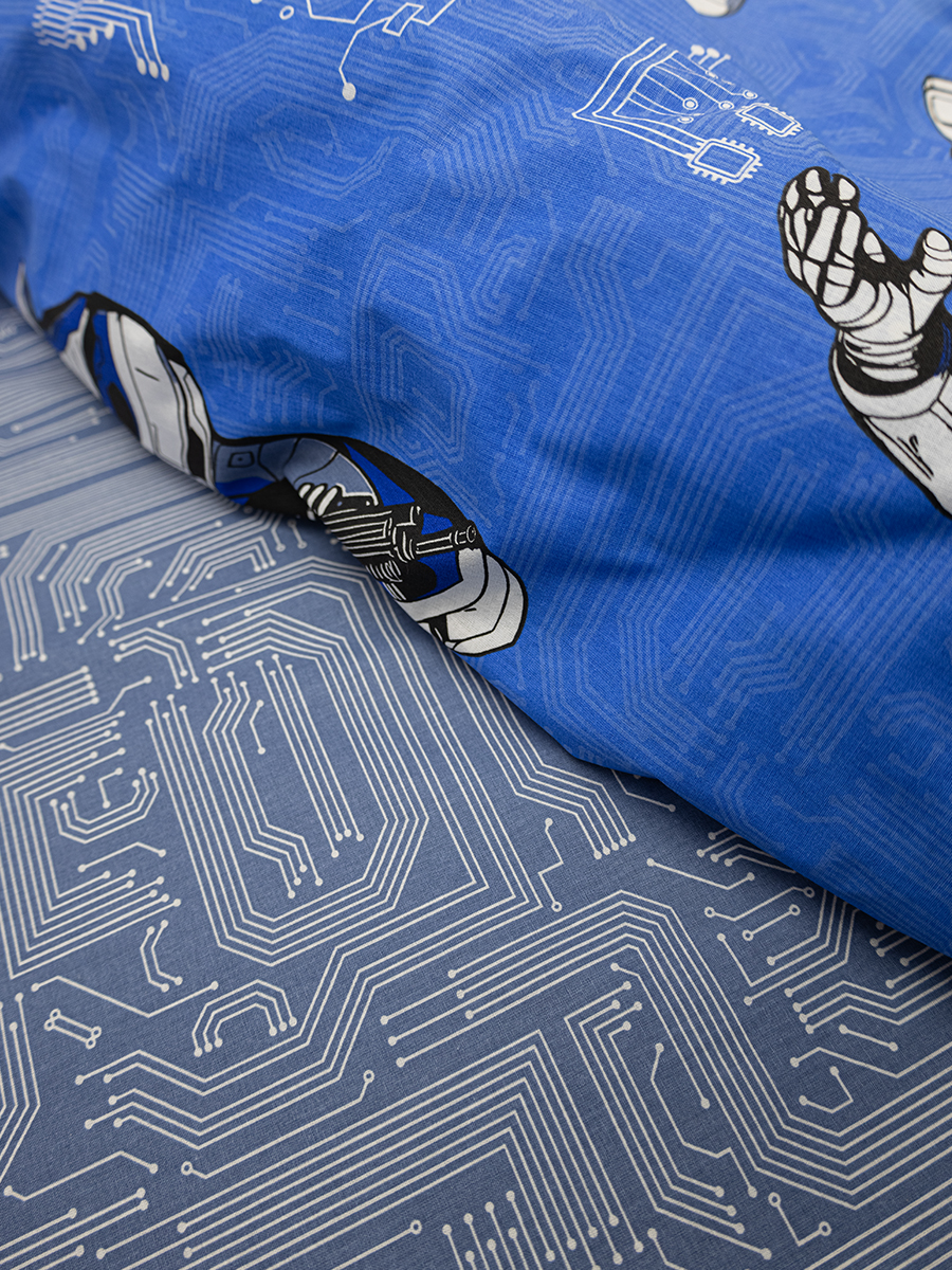 Комплект постельного белья BRAVO kids dreams Роботы полутораспальный 3 предм. - фото 8