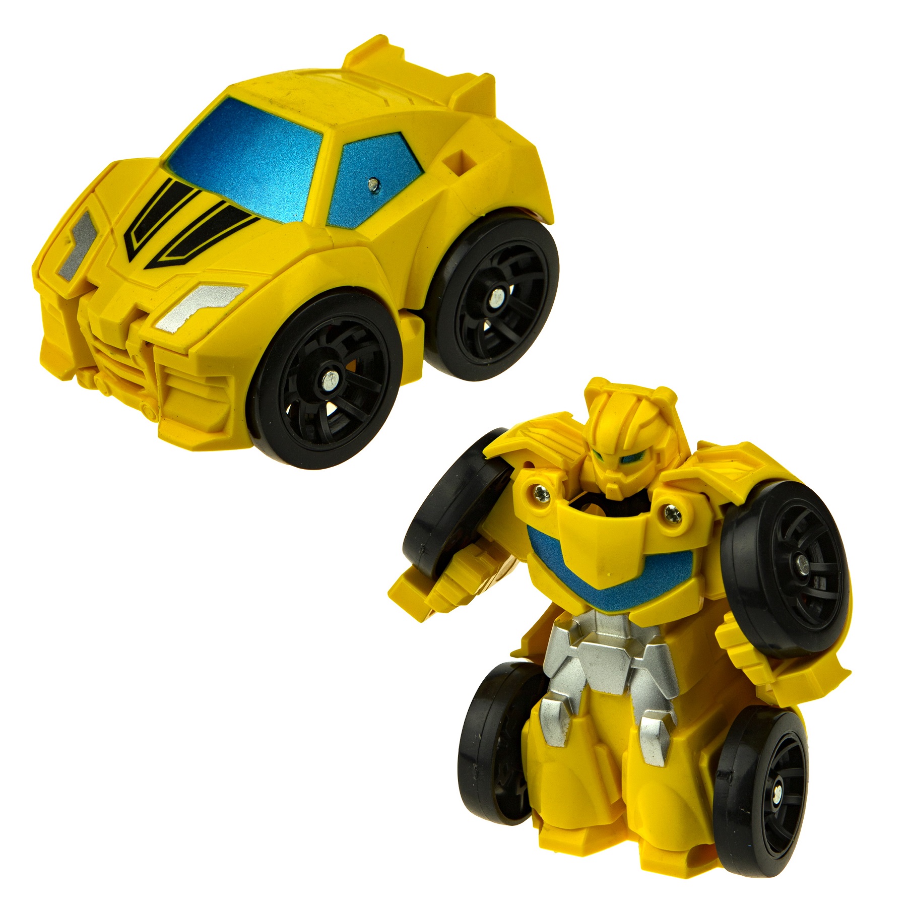 Фигурка 1TOY Спорткар жёлтая - фото 1