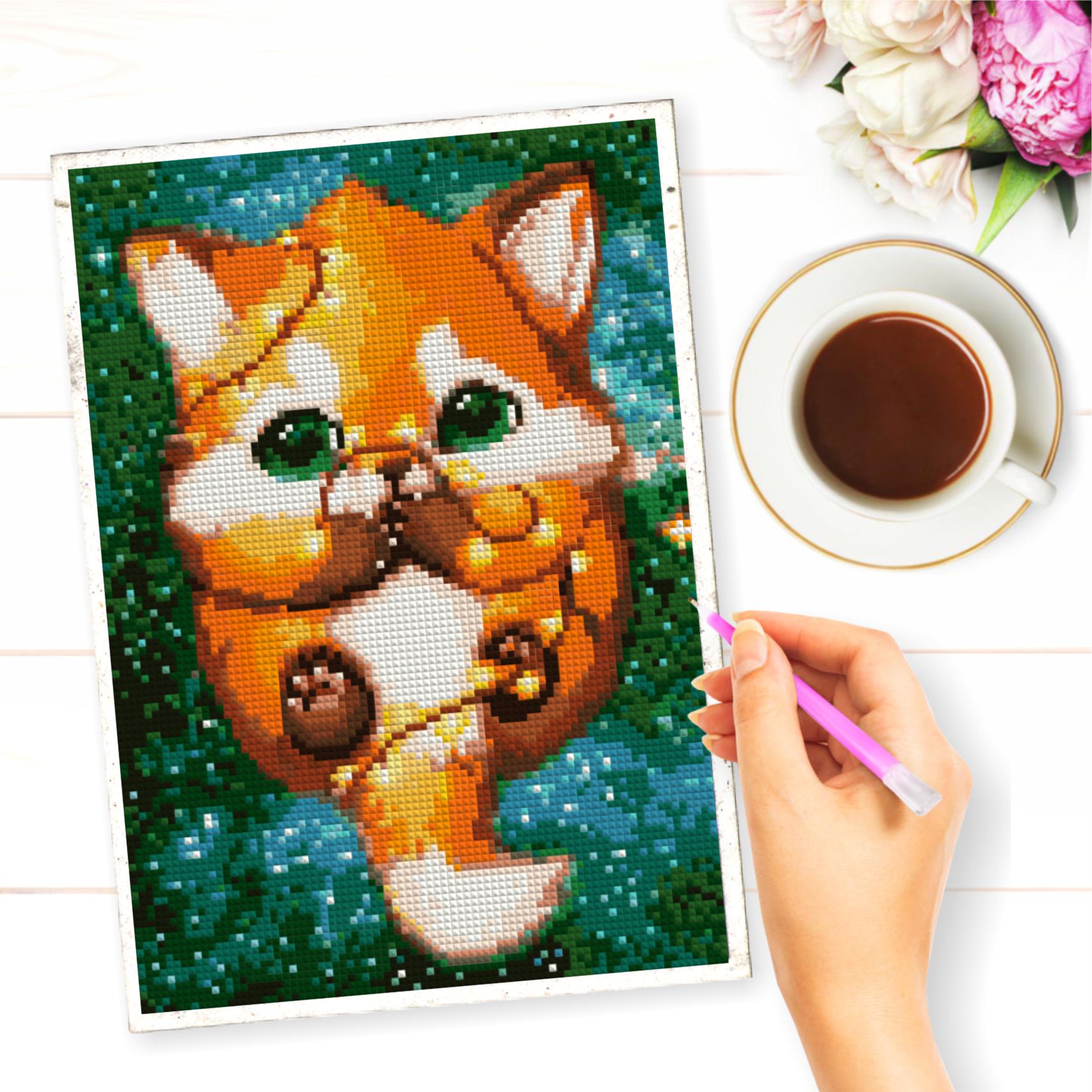 Алмазная мозаика Милато Рыжий лисенок - фото 4