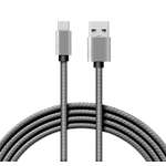 Кабель REXANT USB - Type-C 1 метр в графитовой нейлоновой оплетке