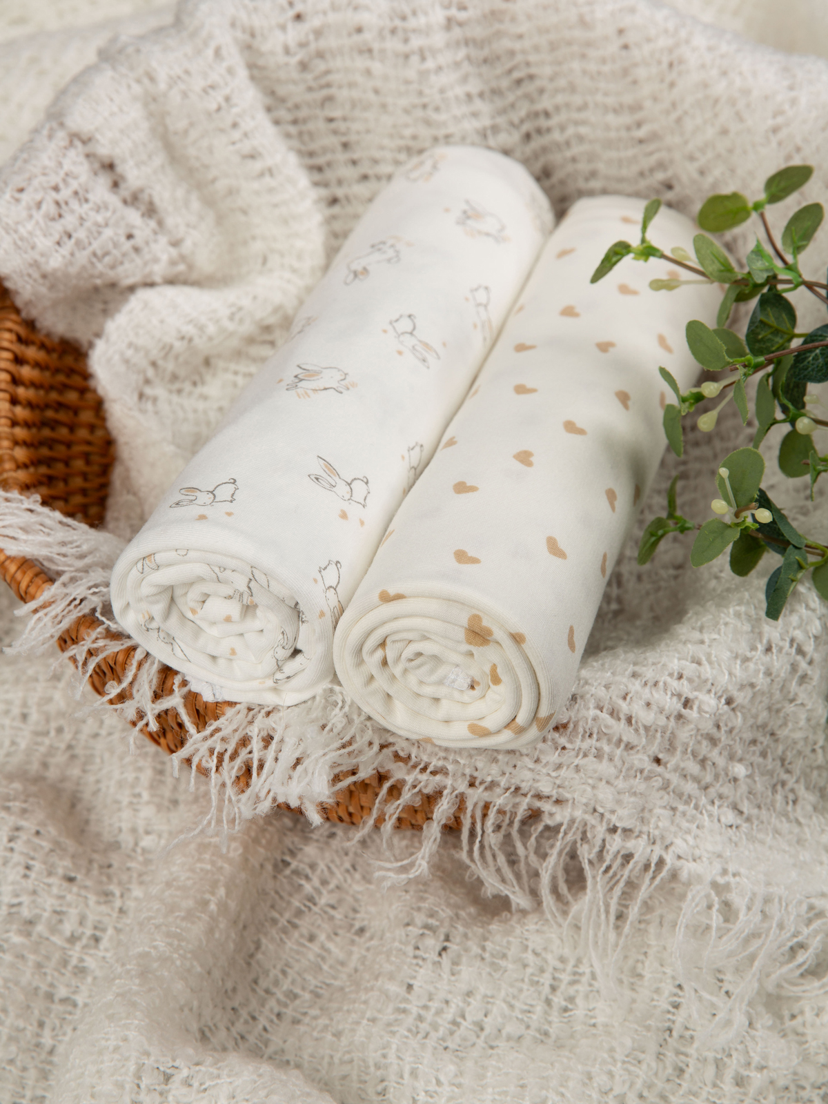 Пелёнка inlovery трикотаж 90х120 см 2 шт. - фото 20