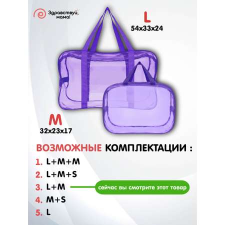 Сумка в роддом Здравствуй мама! Premium Quality 2 шт