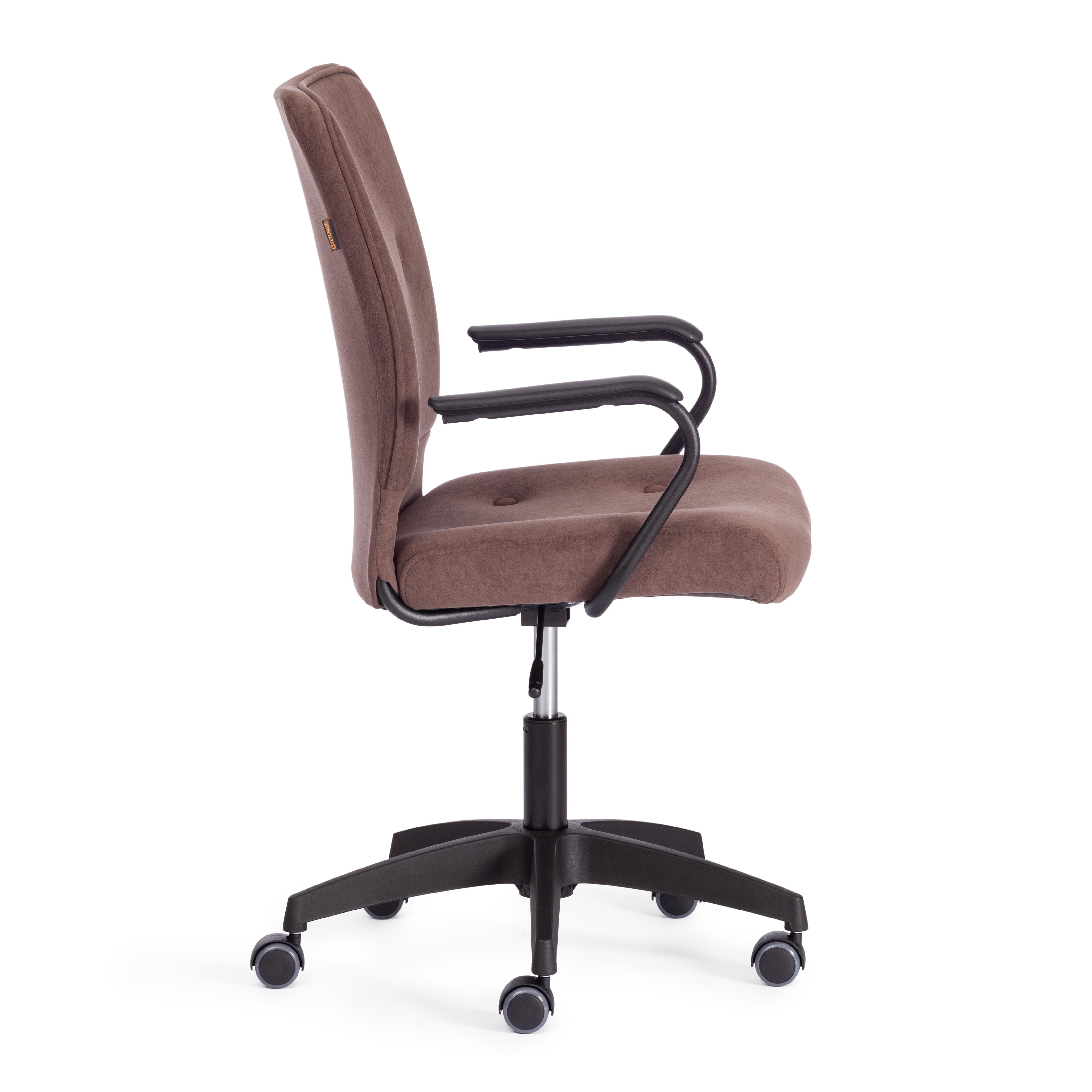 Компьютерное кресло TETCHAIR флок коричневый - фото 9