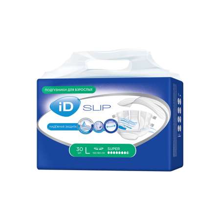 Подгузники для взрослых iD Памперсы SLIP L 30 шт