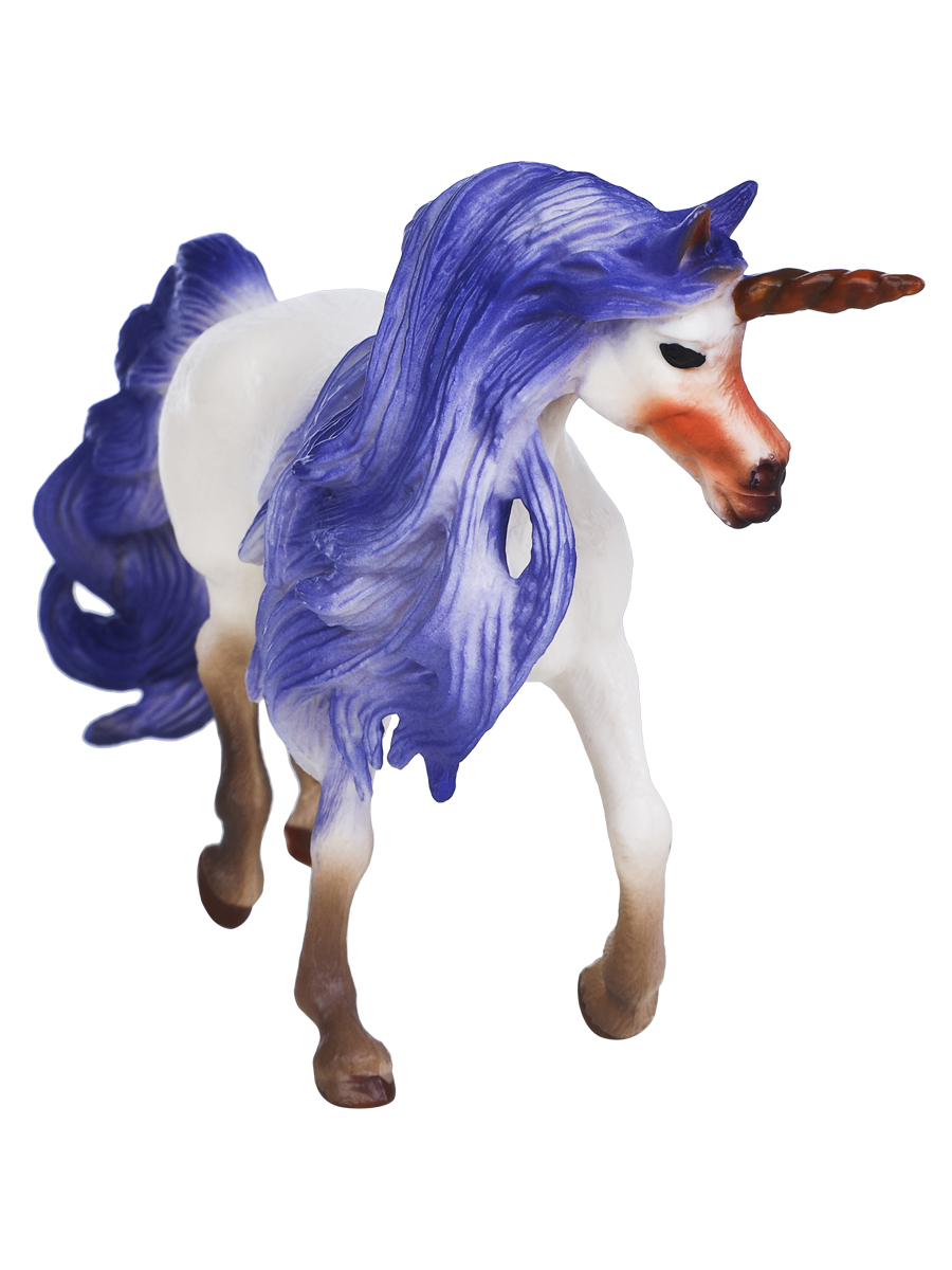 Фигурка Masai Mara Белый единорог с синей гривой - фото 6