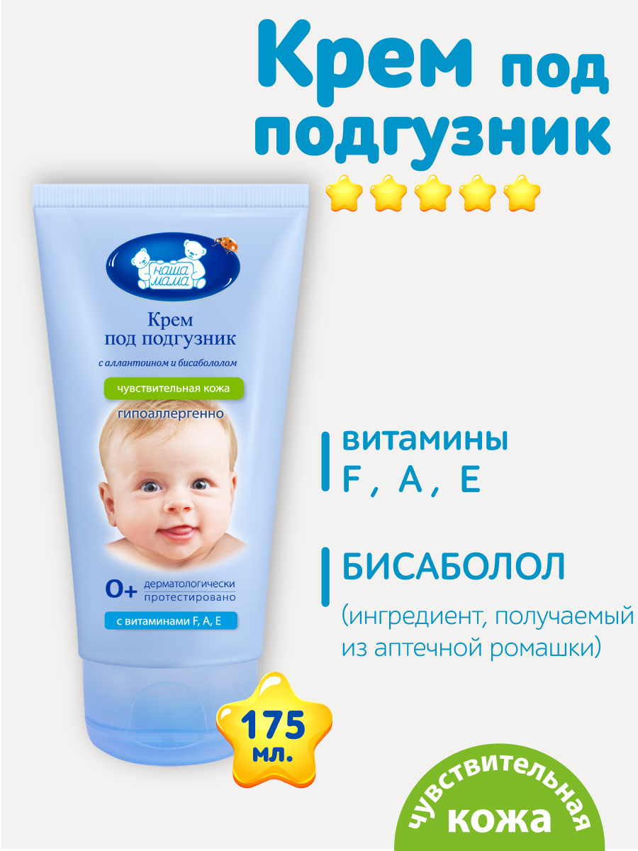 Крем под подгузник Наша Мама 1 шт. 200 г 175 мл - фото 5