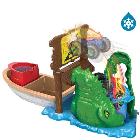 Набор игровой Hot Wheels Monster Trucks Охота на крокодила HGV14