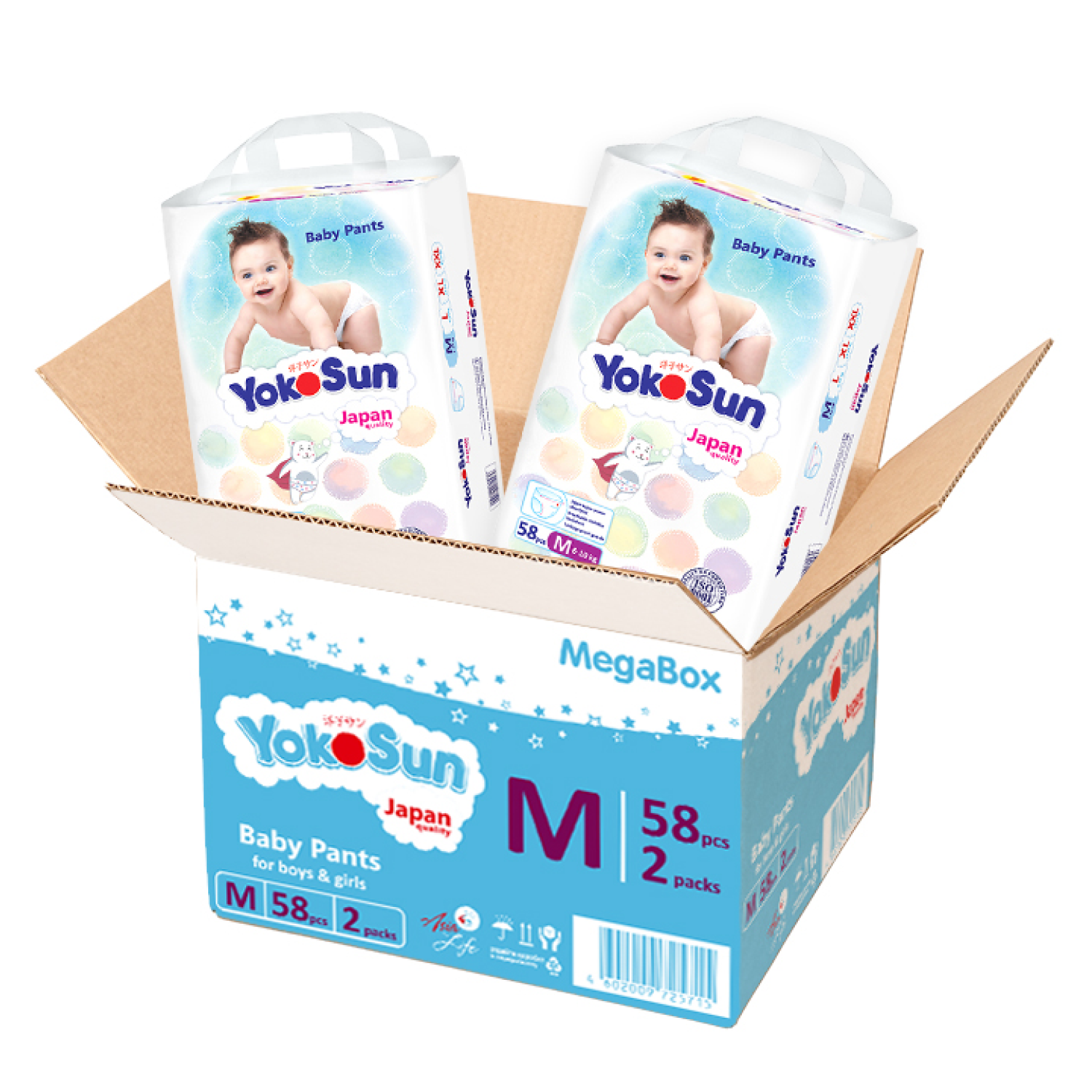Трусики YokoSun M (6-10 кг) 116 шт. - фото 2