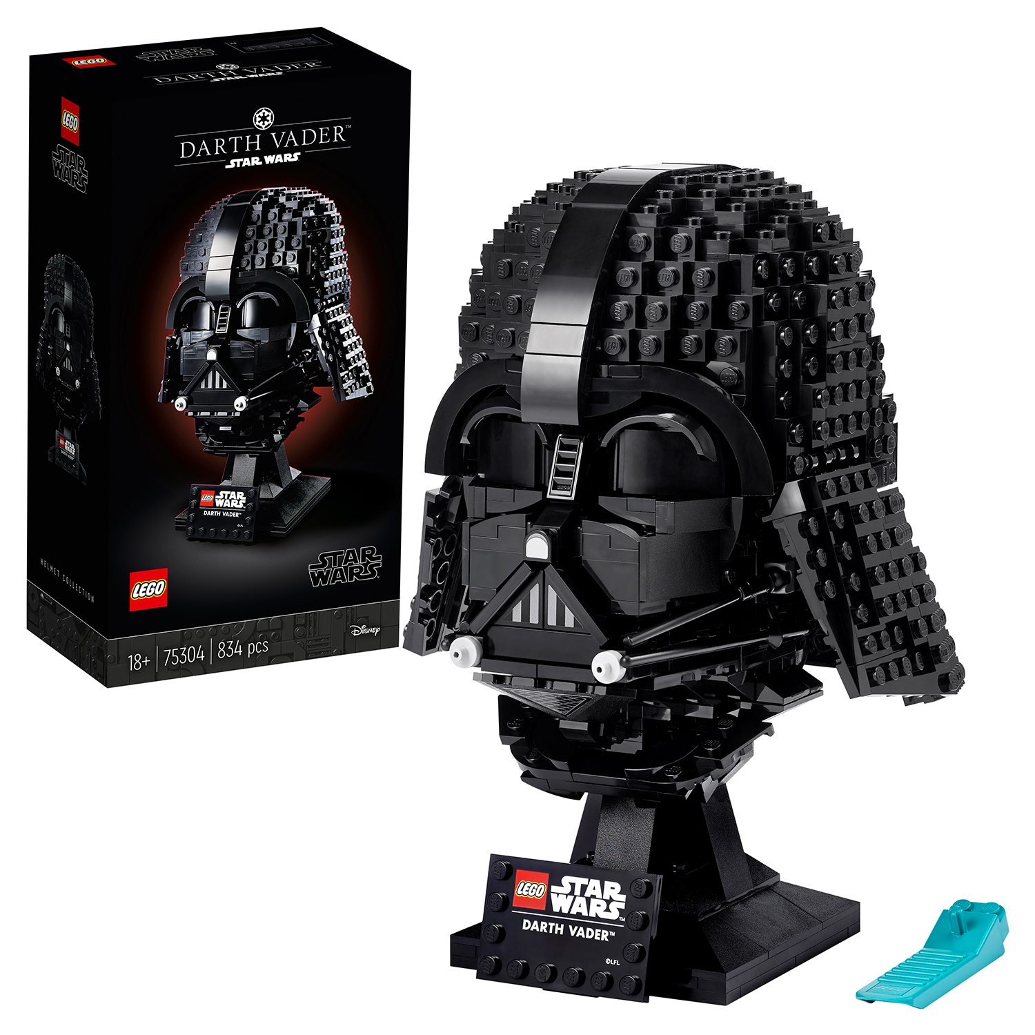 Конструктор LEGO Star Wars Шлем Дарта Вейдера блочный - фото 1