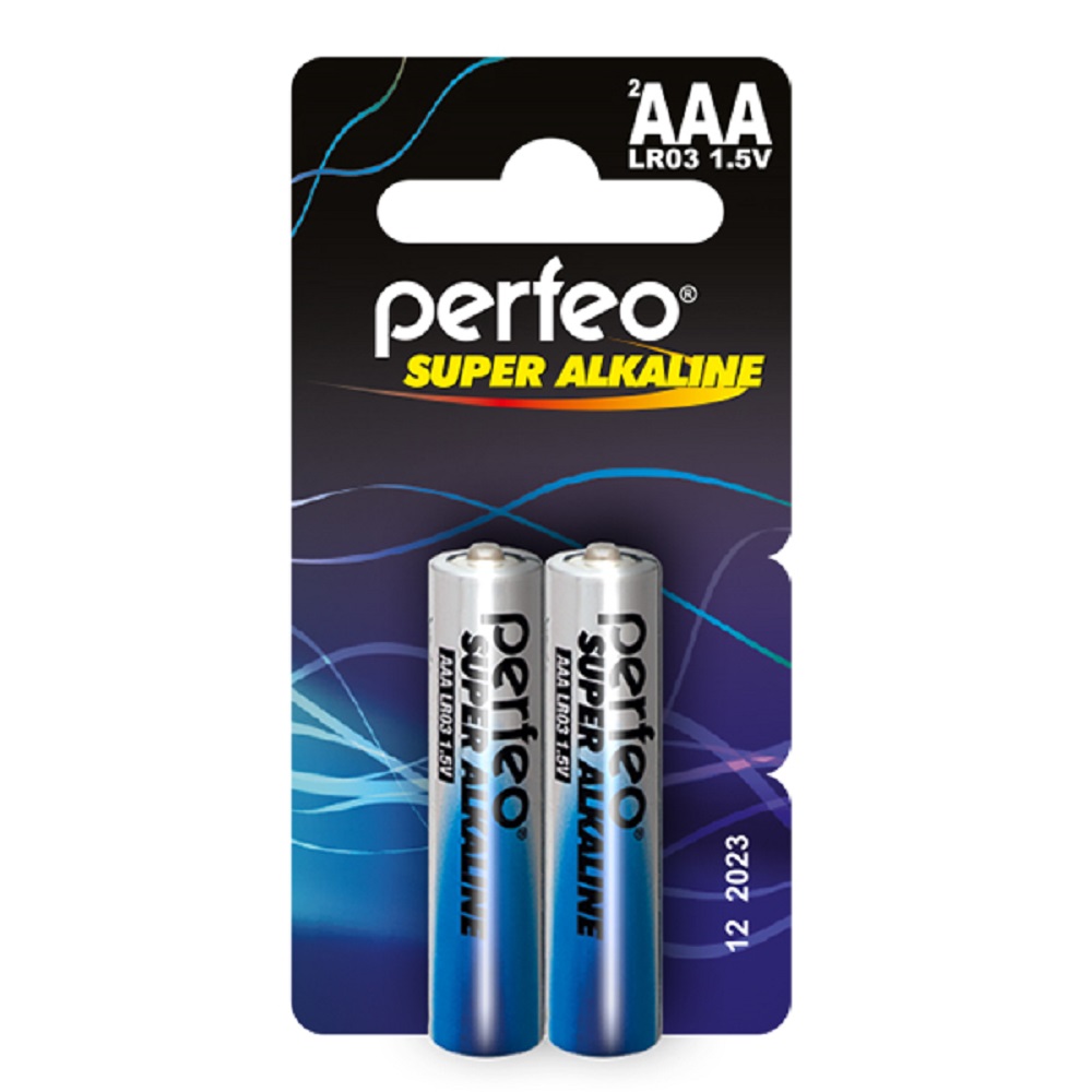 Батарейки Perfeo Super Alkaline щелочные ААА 2 штуки - фото 1