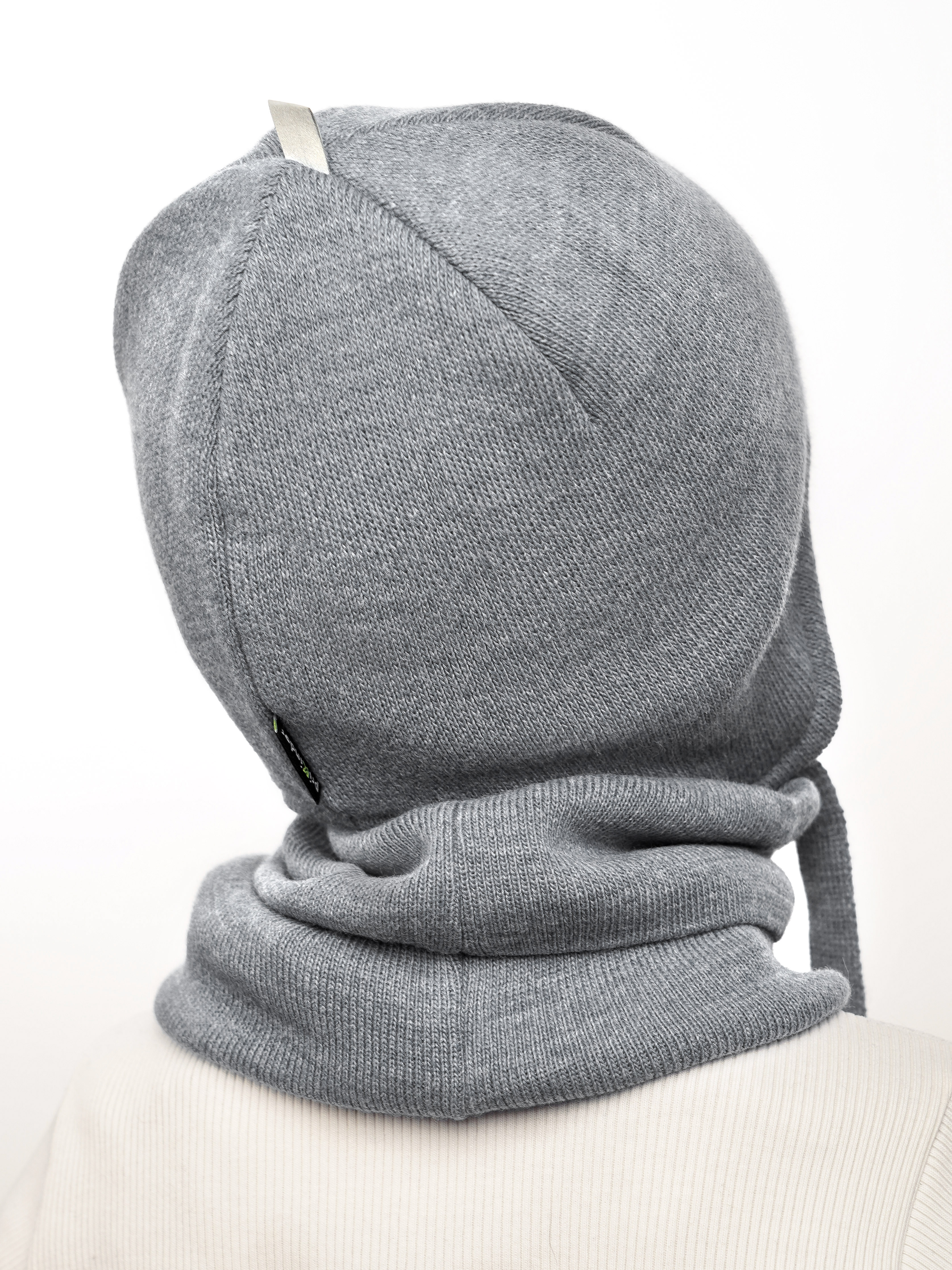 Шапка и снуд ПриКиндер U-Sp232724 Цвет: Светло-серый - фото 12