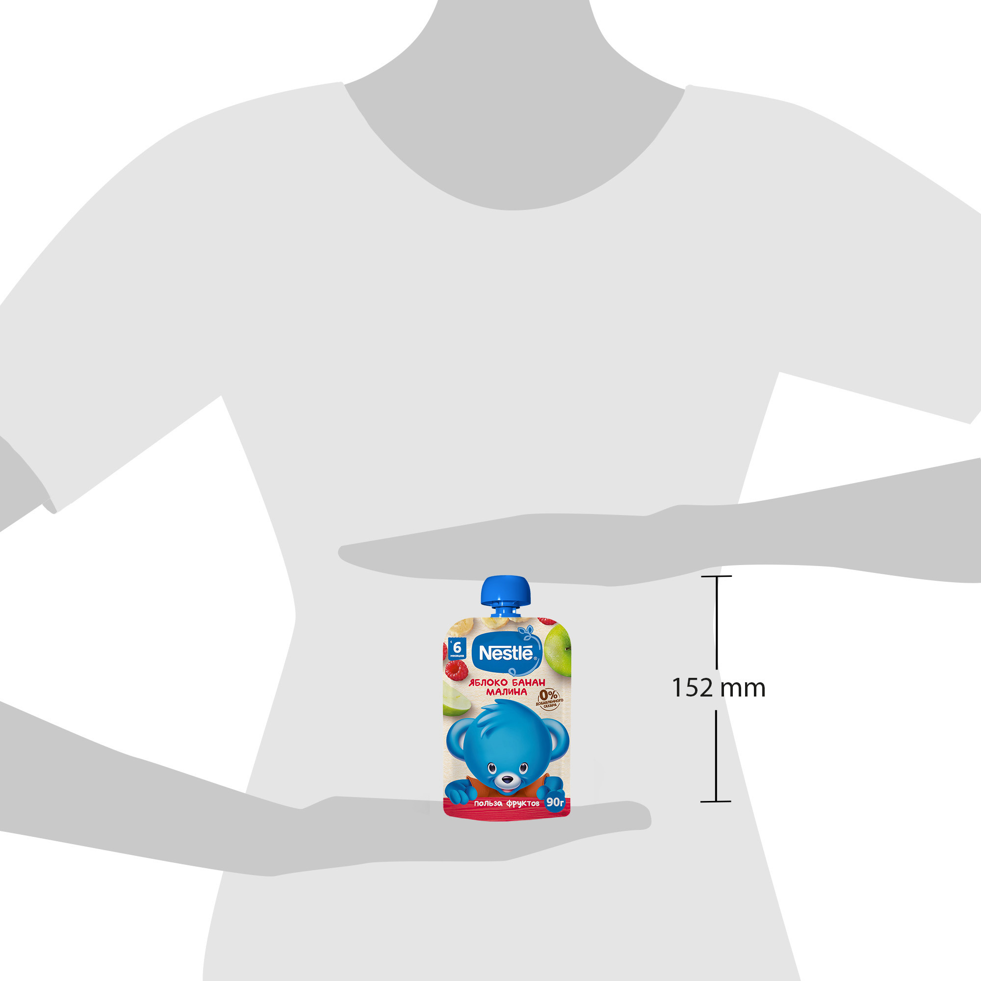 Пюре Nestle Яблоко-банан-малина с 6 мес 90 г - фото 12