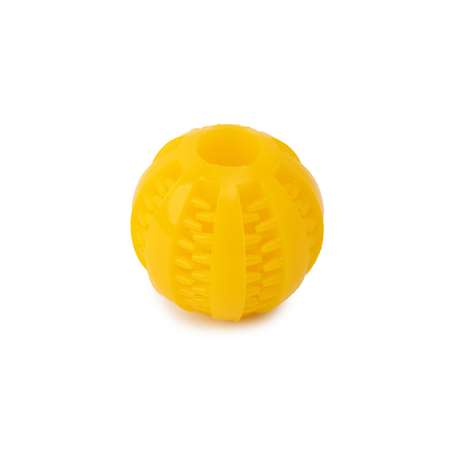 Игрушка для собак Barbaks Мяч-лакомка массажный малый с отверстиями для лакомств TPR 5см