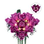 Конструктор SLUBAN Фиолетовые розы 654 дет.