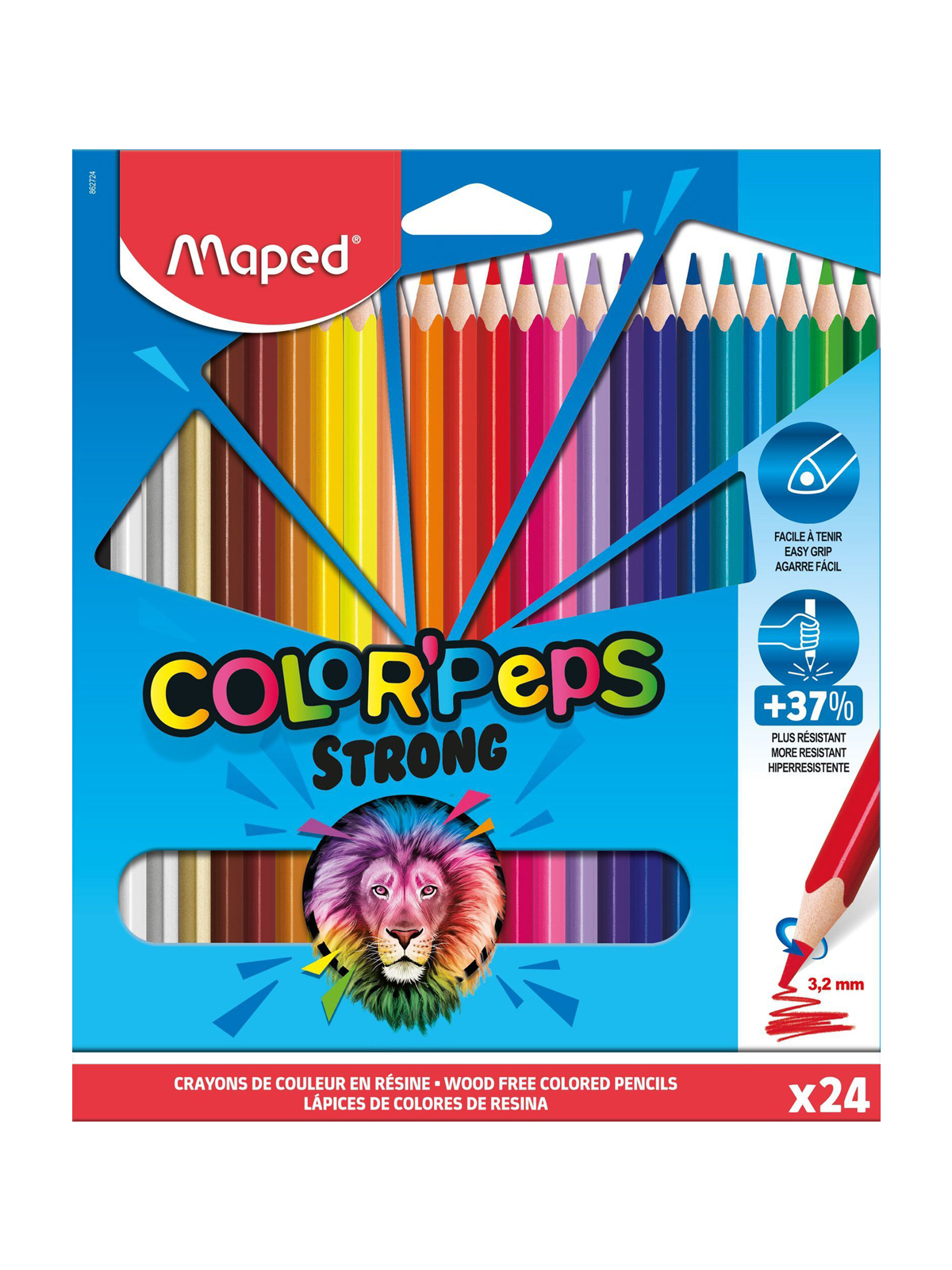 Карандаши цветные MAPED 24 шт. - фото 1