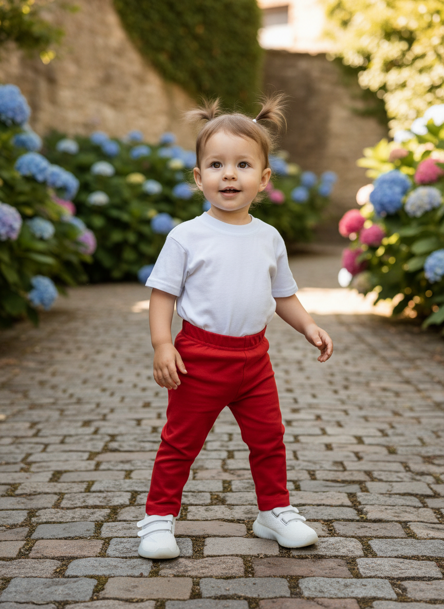 Брюки Утенок 463 красный - фото 2