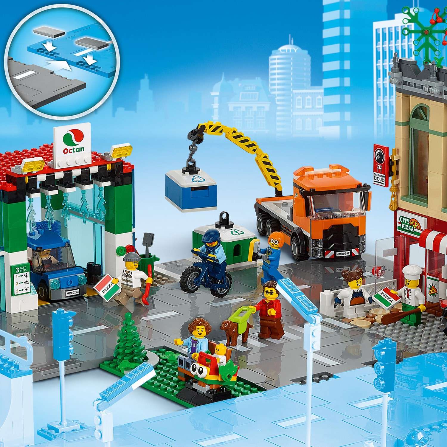 Конструктор LEGO City Центр города блочный - фото 4