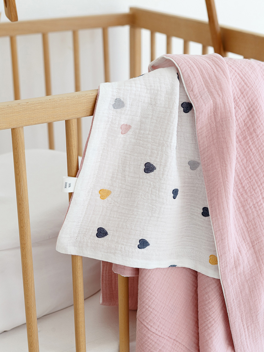 Плед ЛетиПташка розовый 95 x 130 см хлопок - фото 8