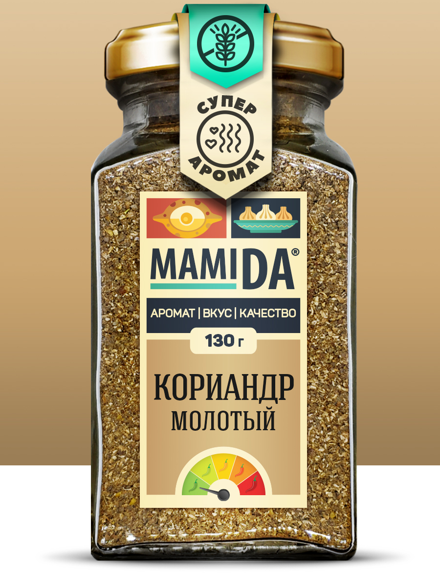 Специя MamiDA Кориандр свежий молотый 130г - фото 1