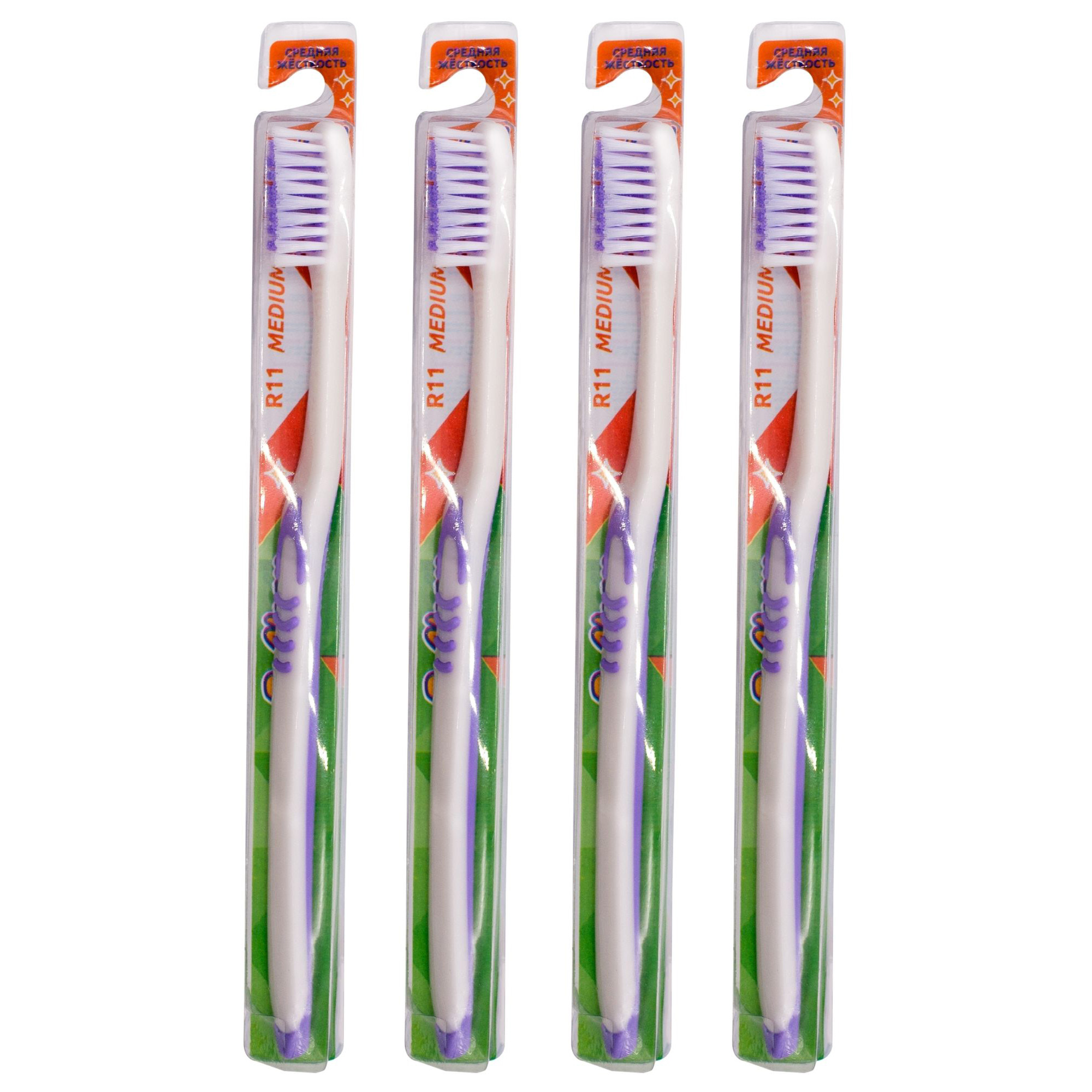 Зубная щетка классическая Dr. Clean 4 шт. - фото 1