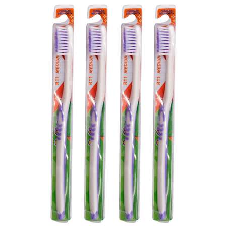 Зубная щетка классическая Dr. Clean 4 шт.