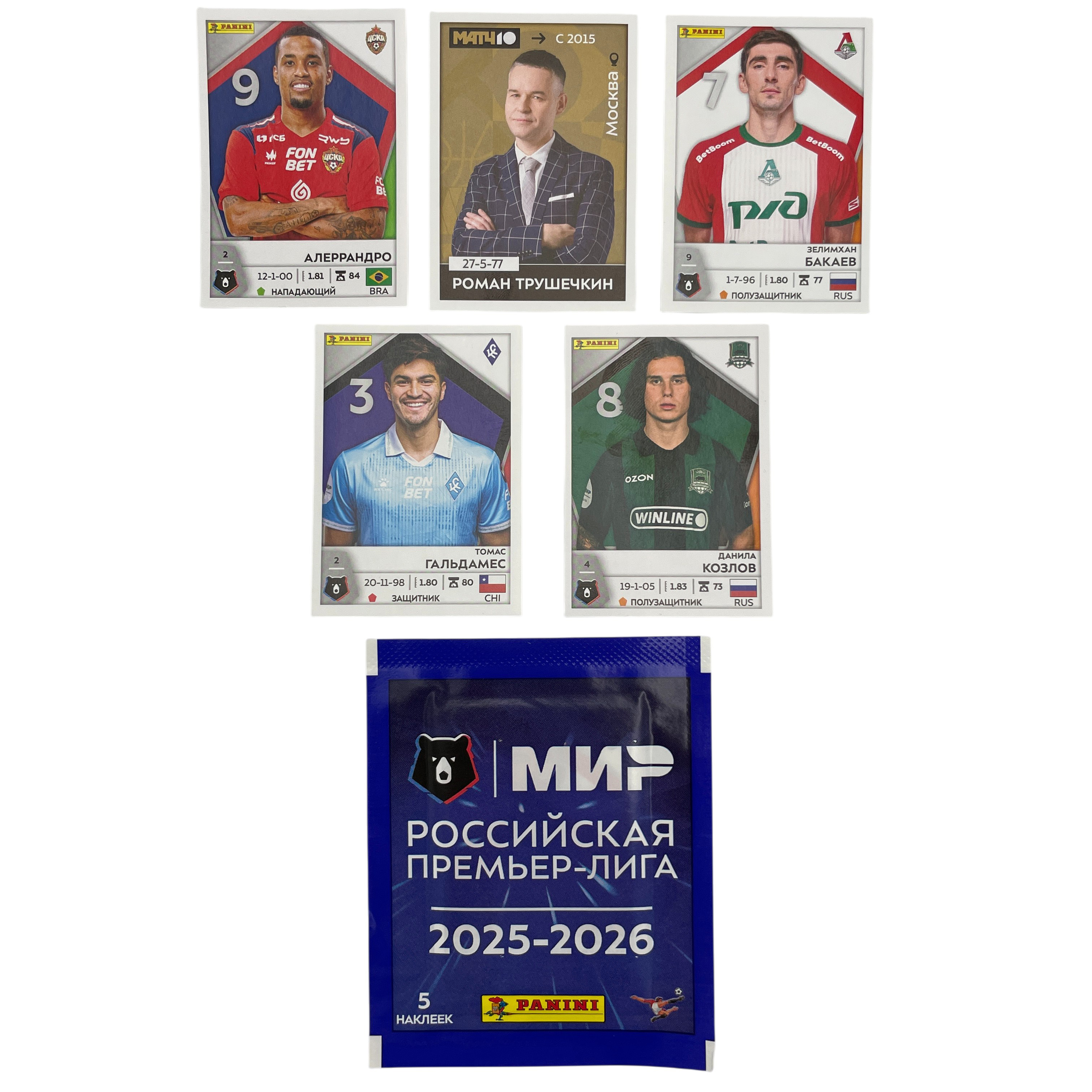 Наклейки Panini Panini РПЛ сезон 2025-2026 12 шт. - фото 8