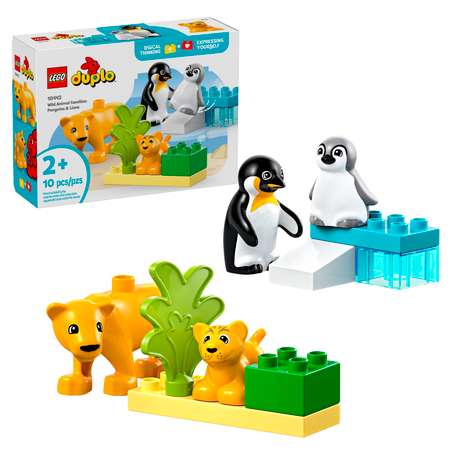 Конструктор LEGO DUPLO Семейства диких животных 10 дет.