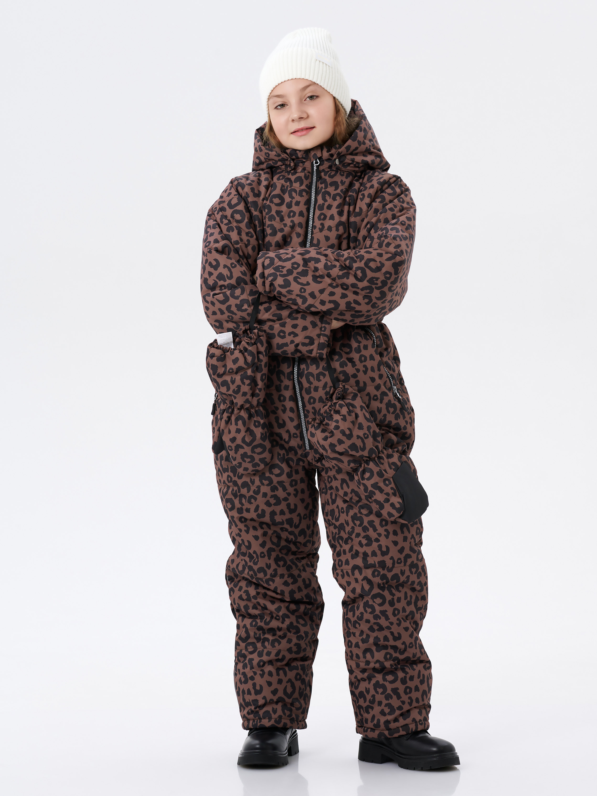 Комбинезон КрутышОк Т-068 коричневый, черный - фото 2