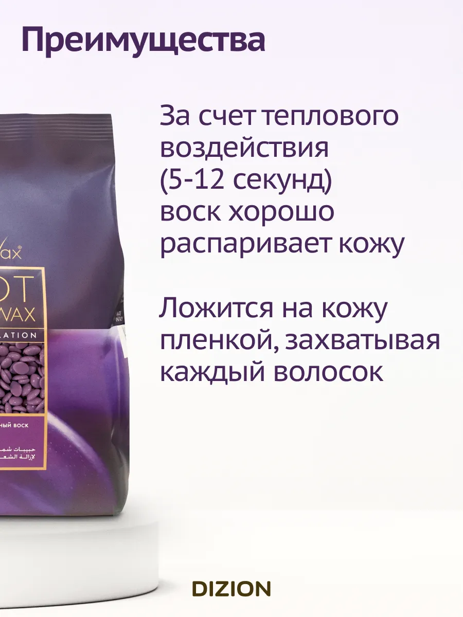 Воск в гранулах Italwax Слива - фото 3