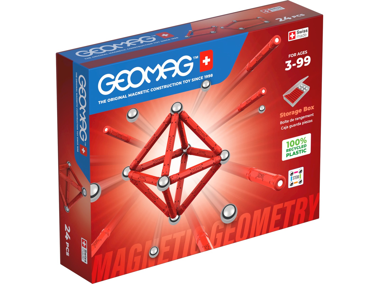 Конструктор Geomag магнитный 24 дет. - фото 1