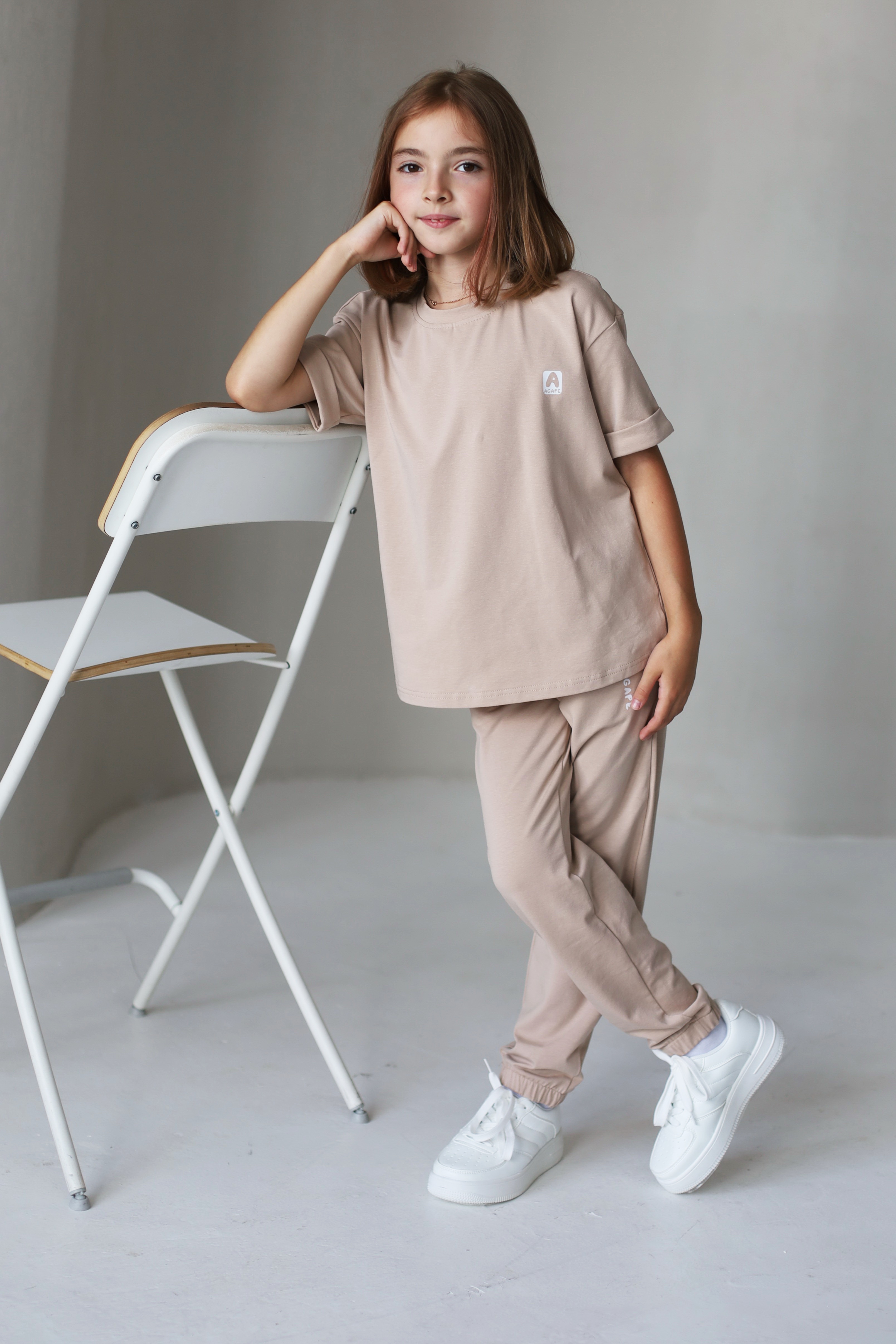 Костюм Агапэ 8017_бежевый - фото 1