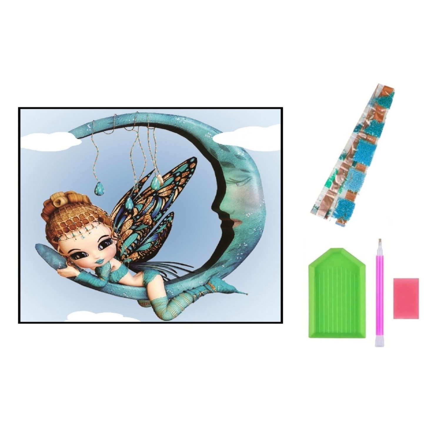 Алмазная мозаика Seichi Фея с полумесяцем - фото 3