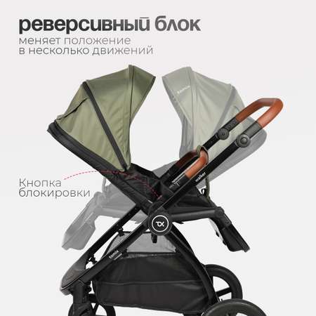 Коляска 2в1 Tomix Walker lux зеленый