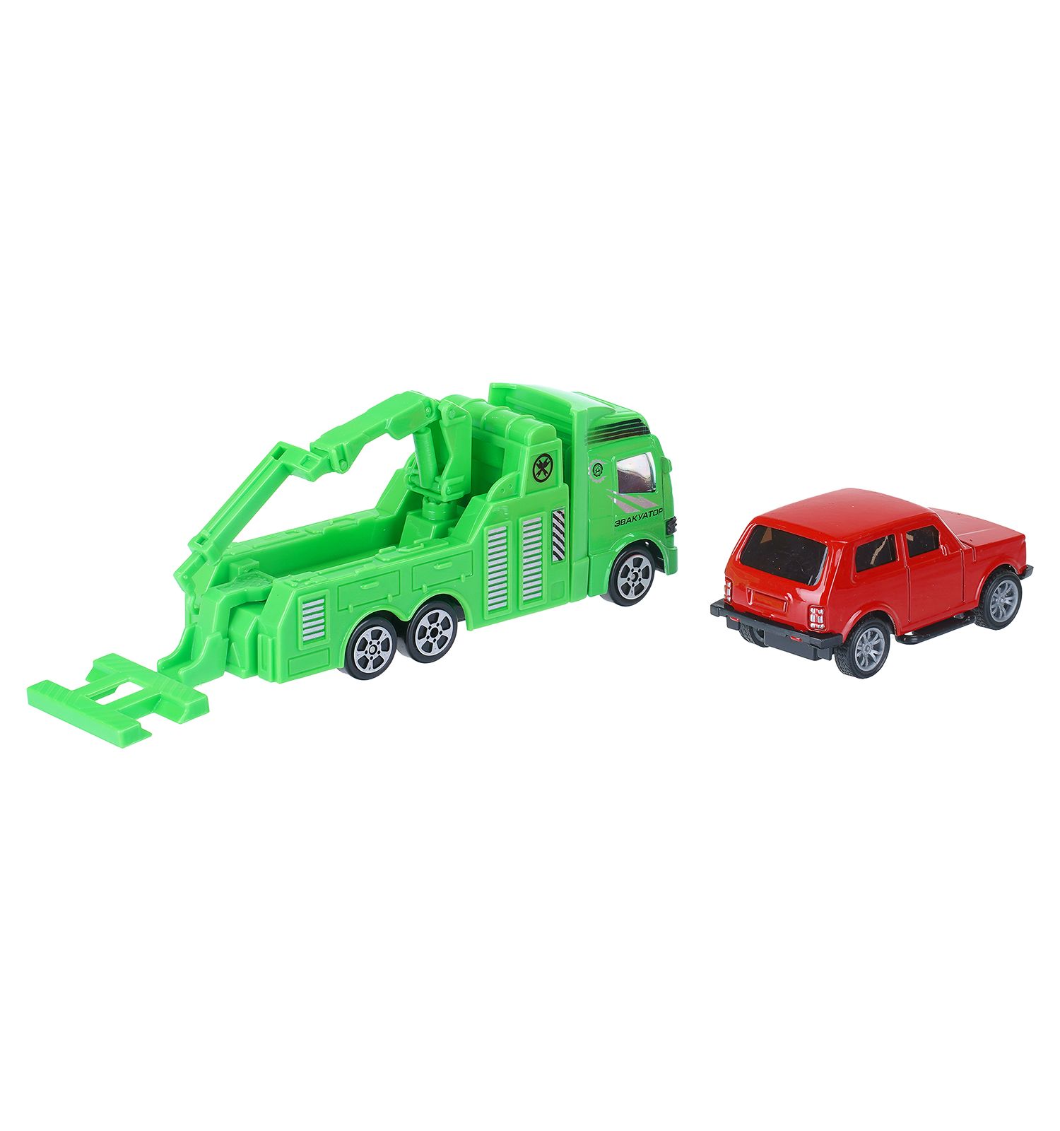 Игровой набор Технопарк LADA 4х4 +Эвакуатор 416407 - фото 7