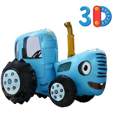 Воздушный шар Falali Синий Трактор 3D