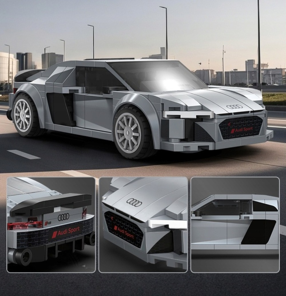 Конструктор CaDa Audi R8 Coupe 199 дет. - фото 5