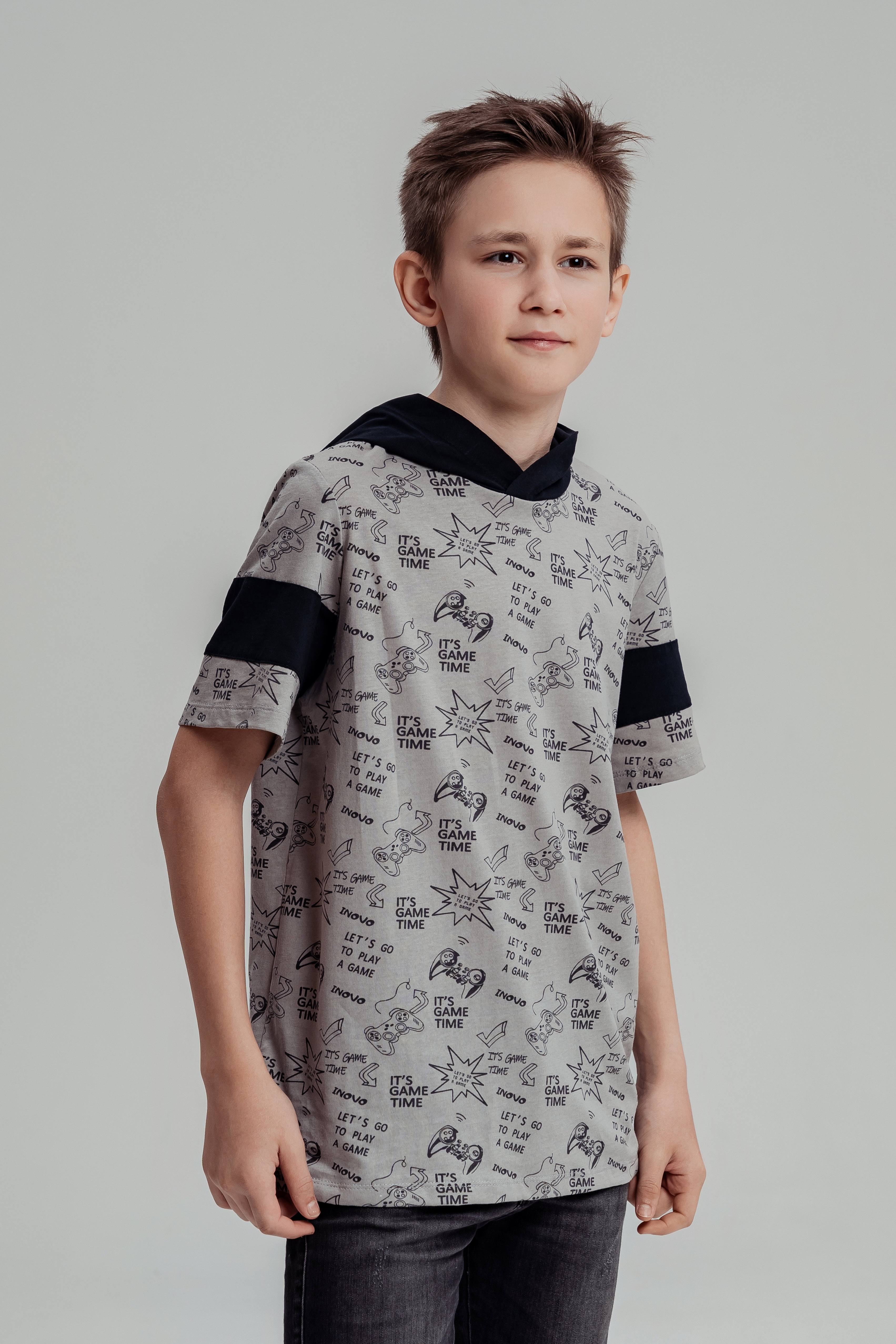 Футболка ИНОВО GS1156/серый-Д - фото 2