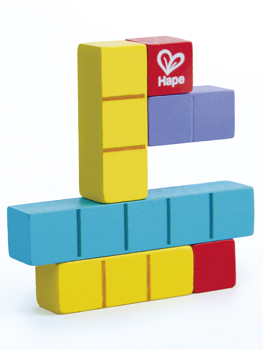 Конструктор Hape набор "Самый умный" кубики деревянный - фото 1