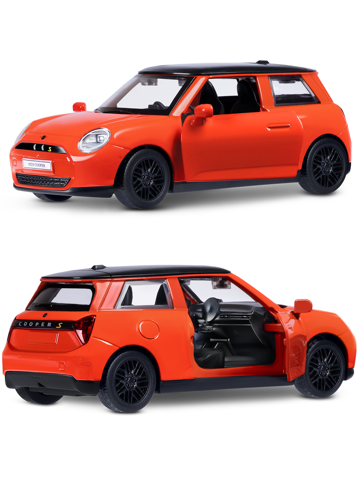 Автомобиль АВТОпанорама BMW Mini Cooper 1:34 JB1251775 - фото 16
