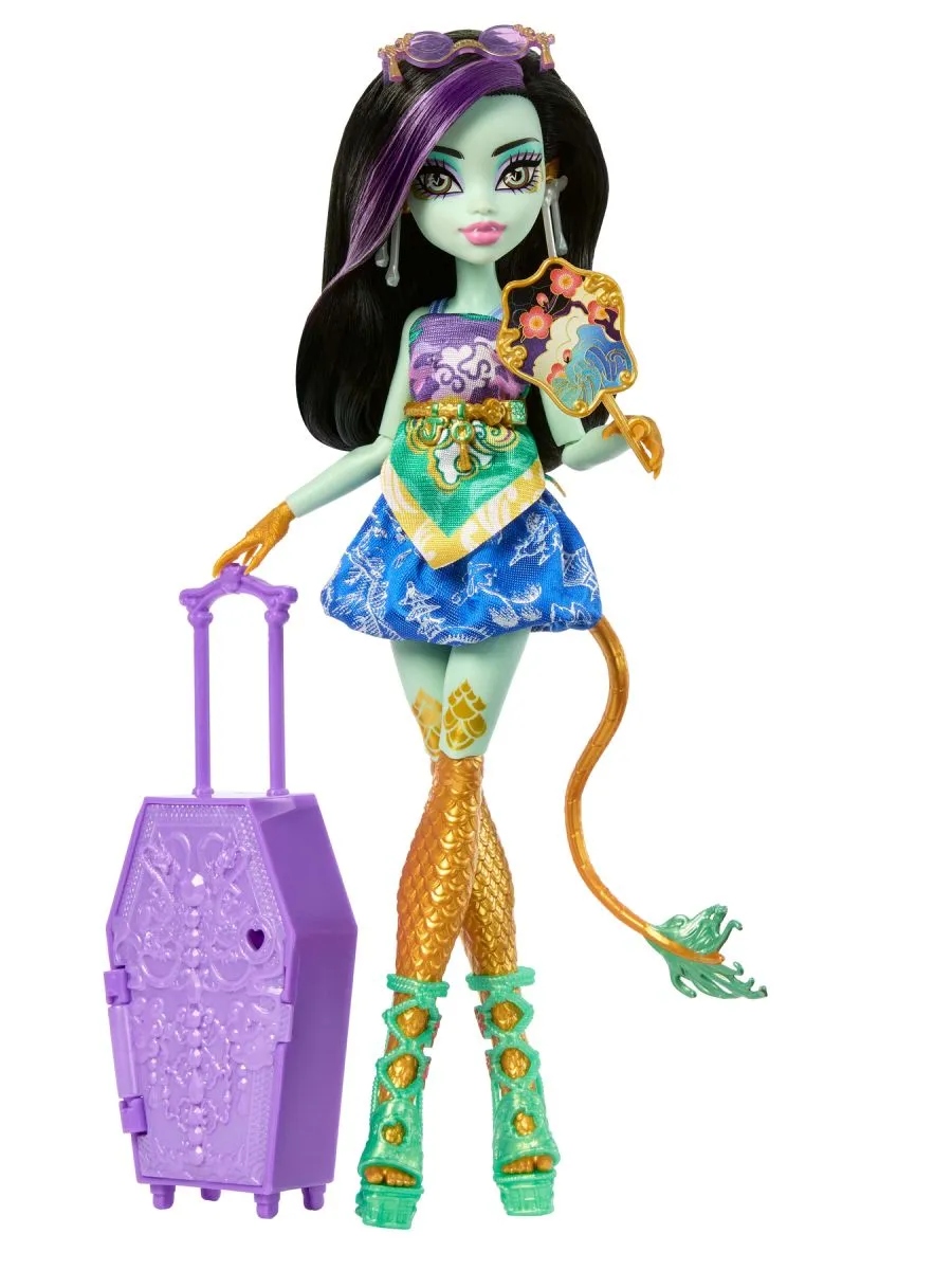 Кукла модельная Monster High Skulltimate Secrets Джинафаер Лонг высота 27 см JDR52 - фото 3